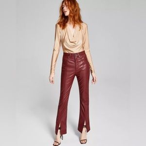 And Now This The 90’s Flare High Rise Flare Leg Pants Madder Brown NWT